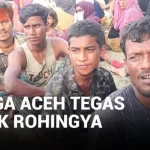 VIDEO: Penolakan, Imigran Rohingya Buka Tenda di Pantai